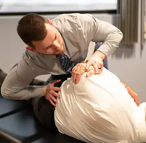 image of spinal adjustment